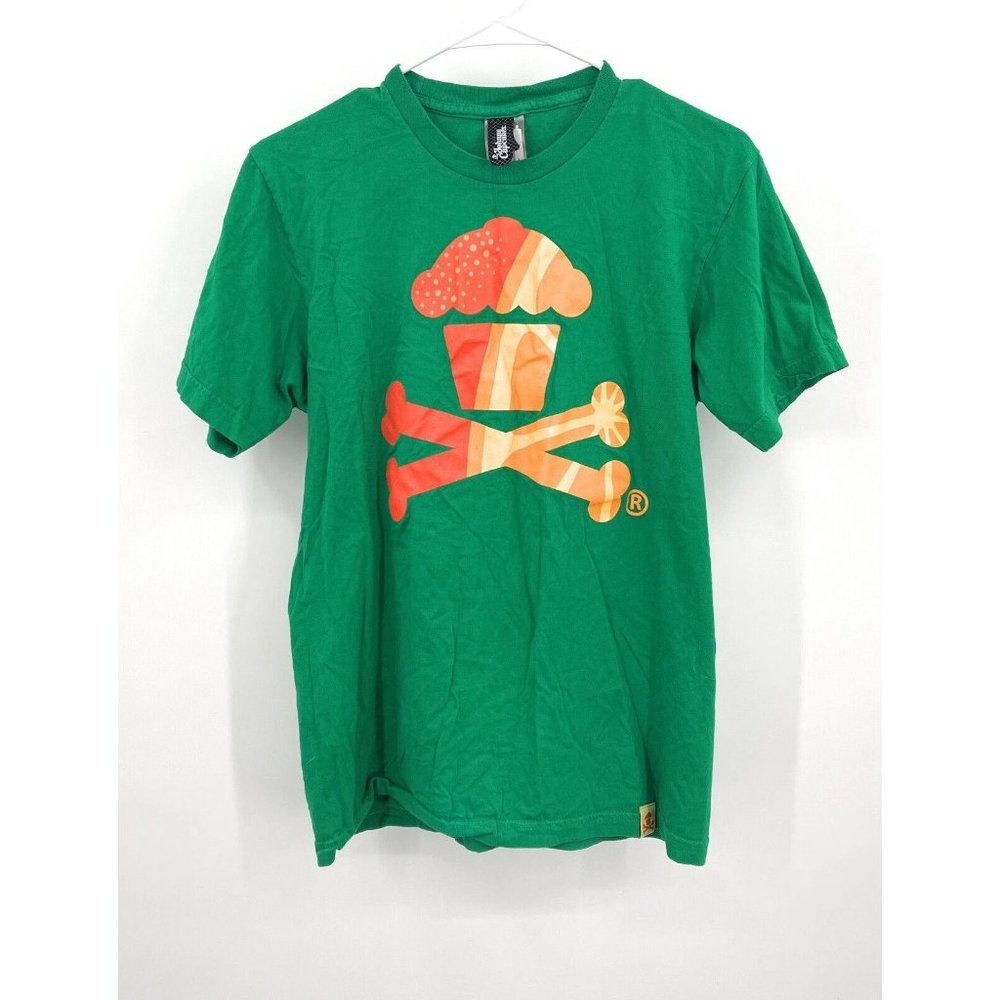 Johnny Cupcakes Green Tshirt‎ Sz M